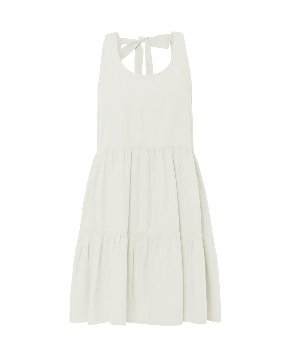 Clio Bamboo Poplin Tie Back Mini Dress - AMARIS
