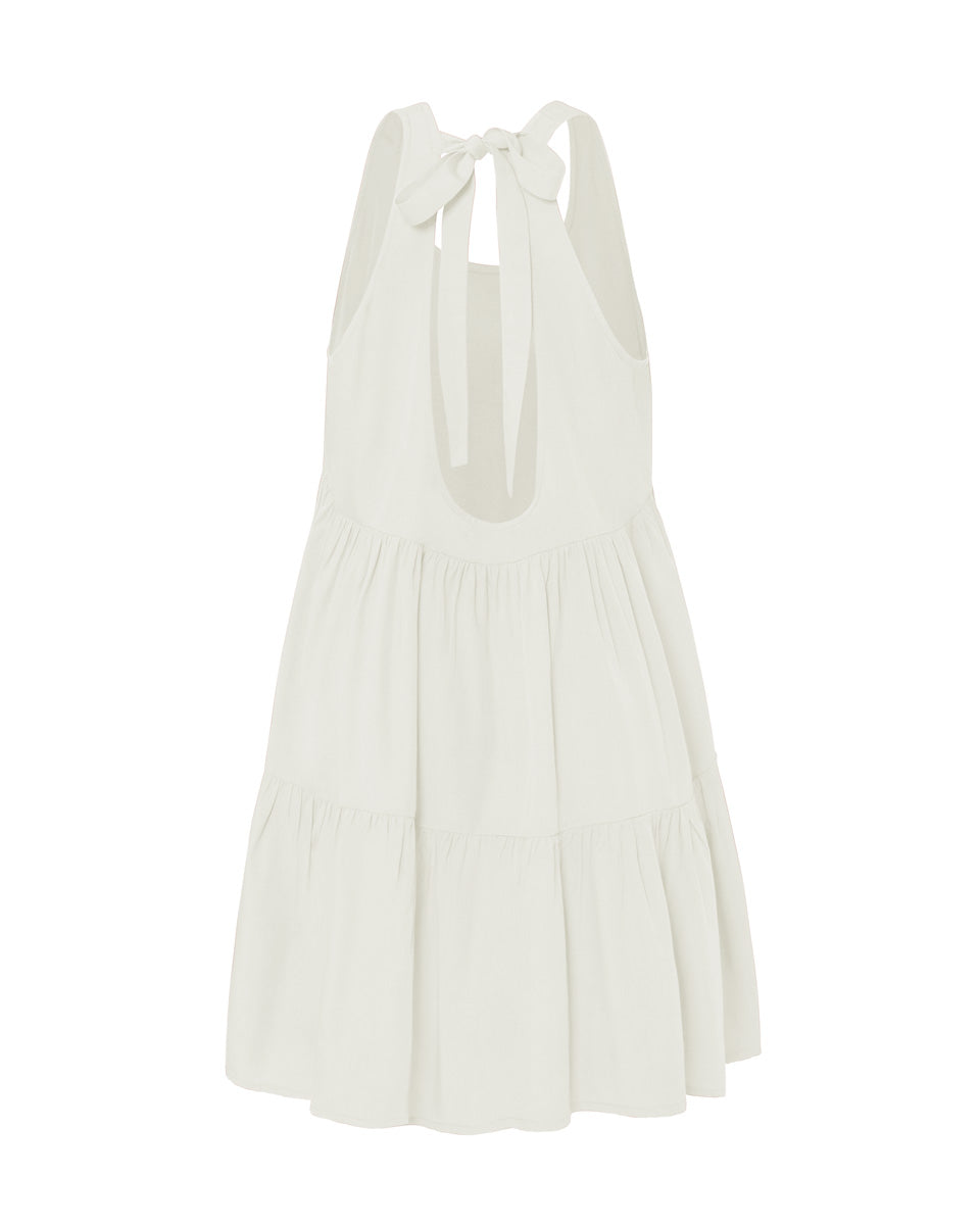 Clio Bamboo Poplin Tie Back Mini Dress - AMARIS