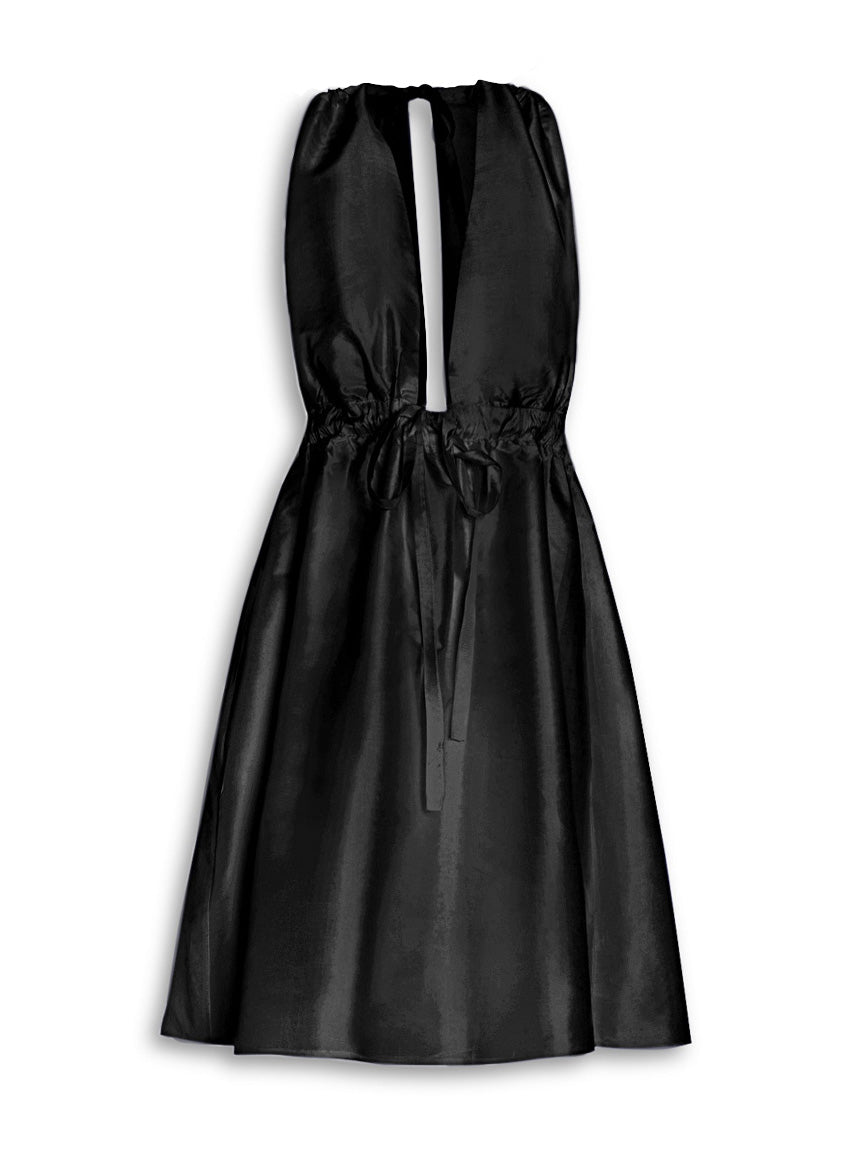 Pheme Thai Silk Dress - Black