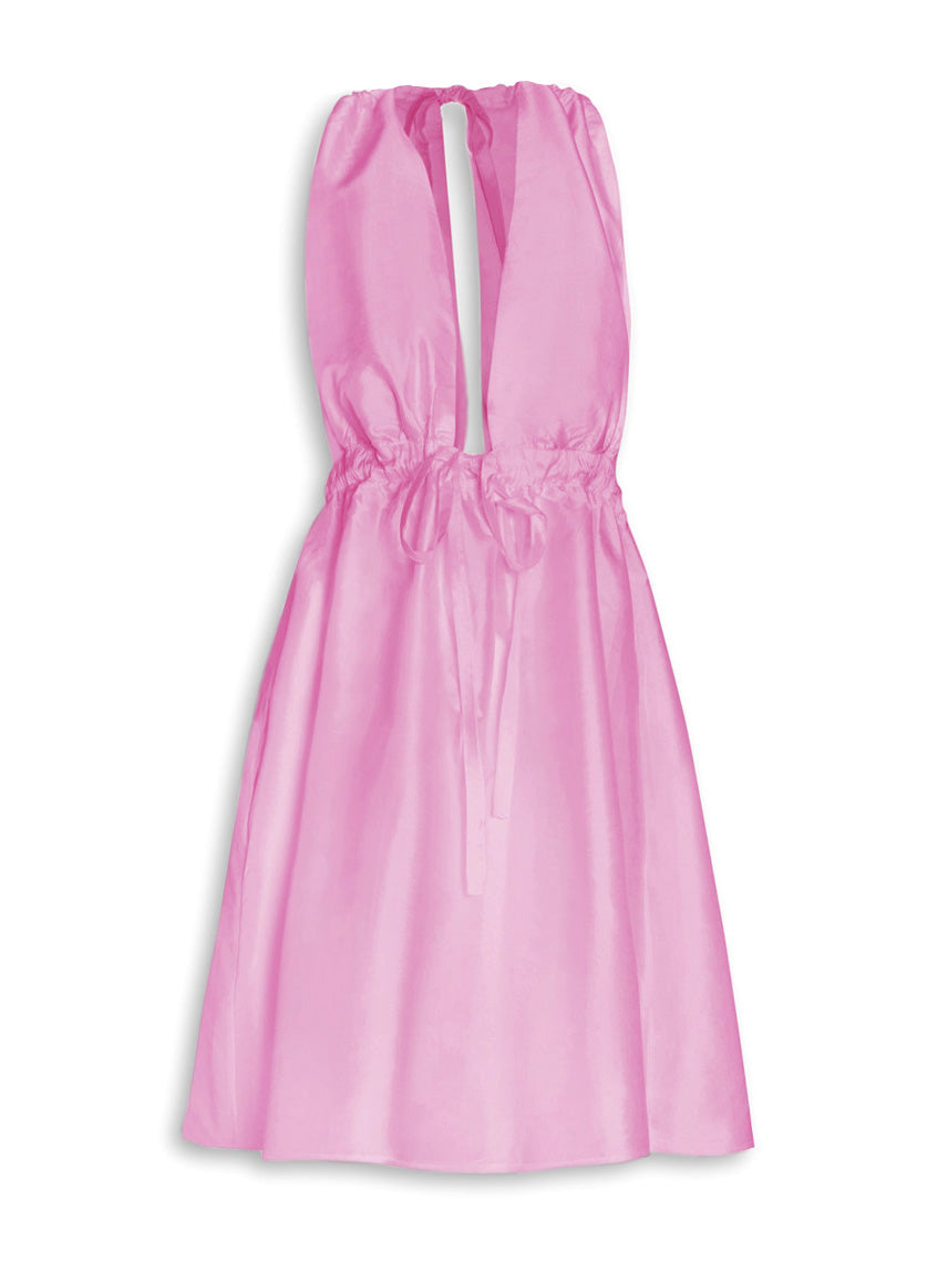 Pheme Adjustable Silk Mini Dress - Pink