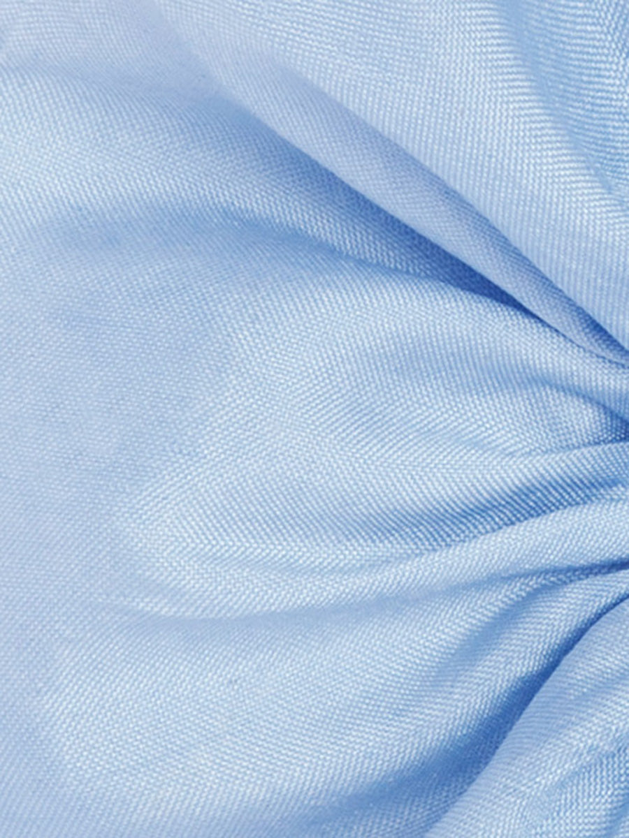 Soleil Solid Silk Scrunchie -Cornflower - AMARIS