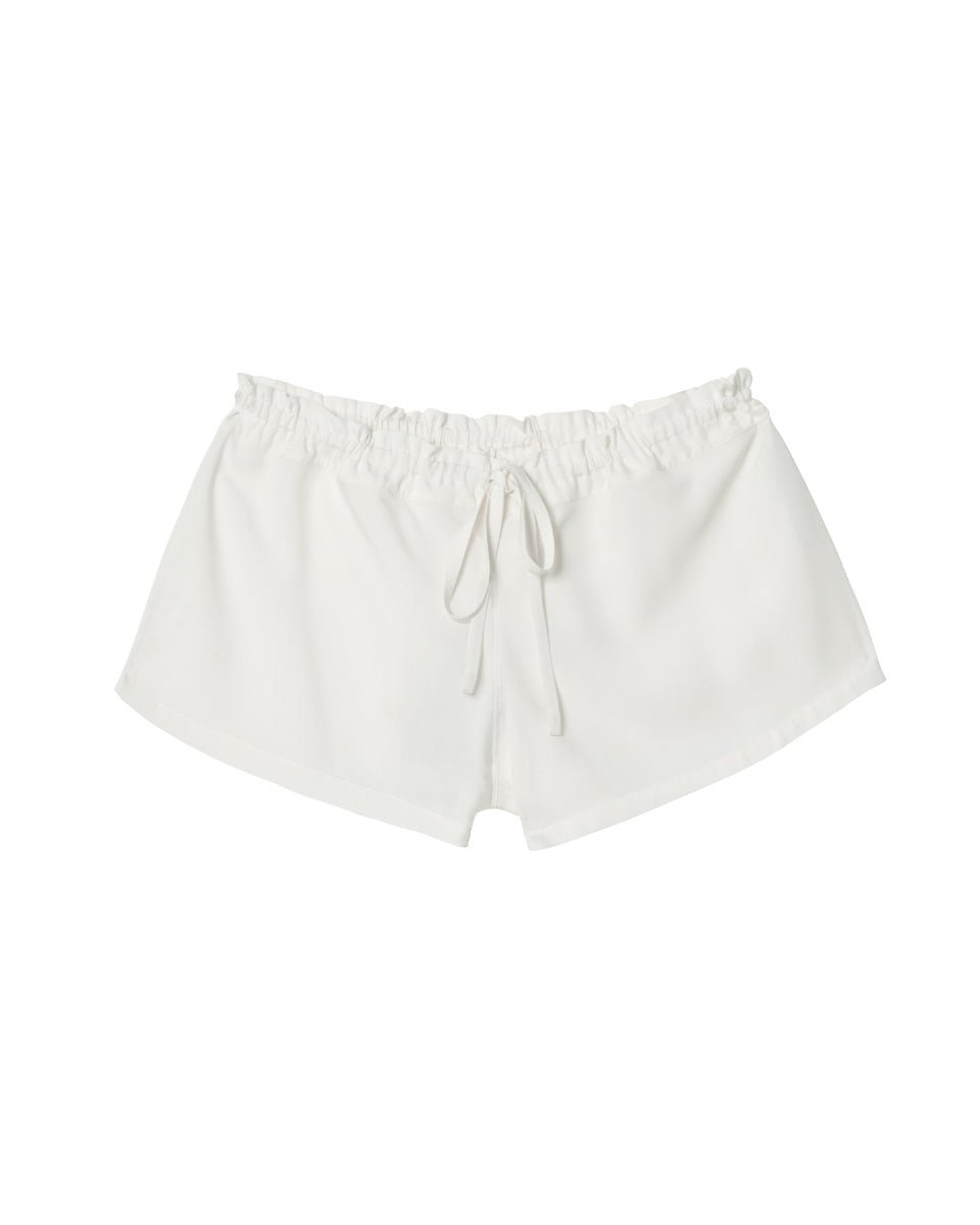 Low - Rise Poplin Lounge Short - Natural - AMARIS