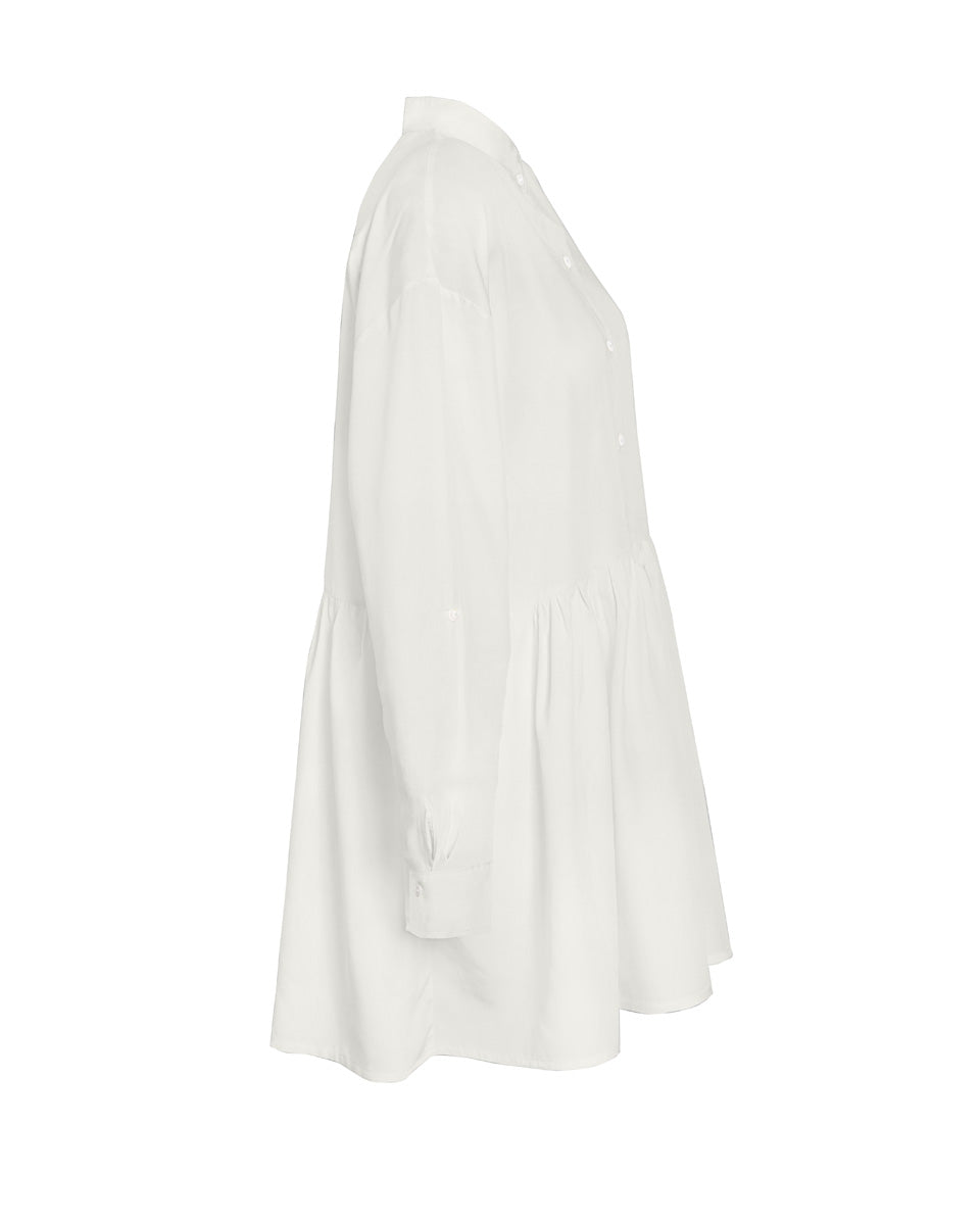 Calliope Bamboo Poplin Shirt Dress - Natural AMARIS