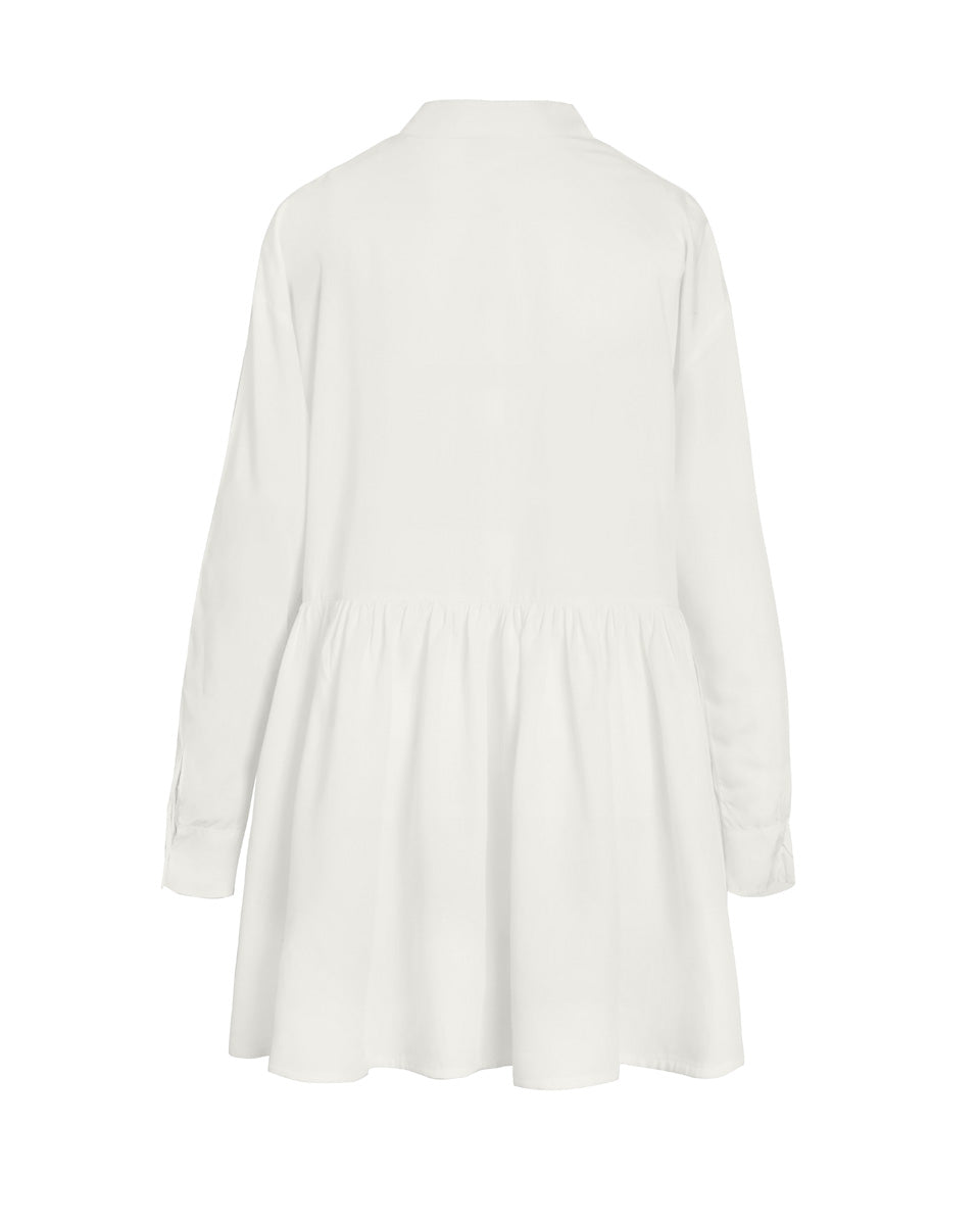 Calliope Bamboo Poplin Shirt Dress - Natural AMARIS