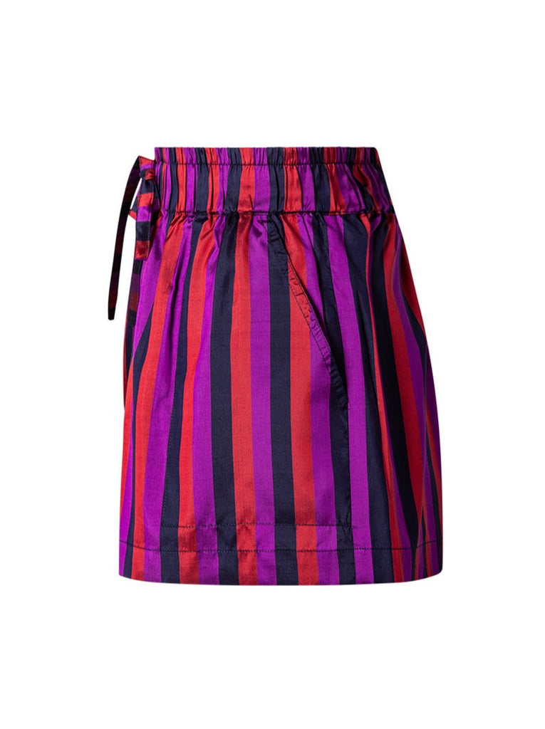 Hemera Silk Shorts - Pajama Stripe